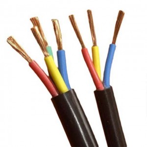 wholesale price VDE Certificate H03vvh2-F 2 Core 0.75mm Multi Core Electrical Cable Wire Flexible Bare Copper Cable