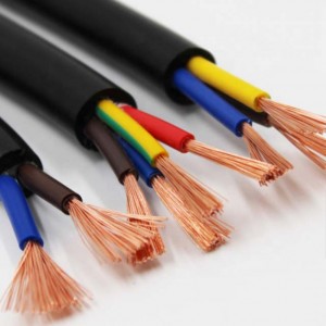 wholesale price VDE Certificate H03vvh2-F 2 Core 0.75mm Multi Core Electrical Cable Wire Flexible Bare Copper Cable