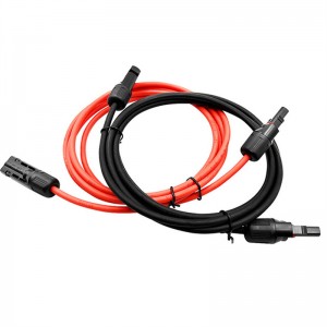 3m 5m 1 Pair Red Black Solar Power Extension Cable